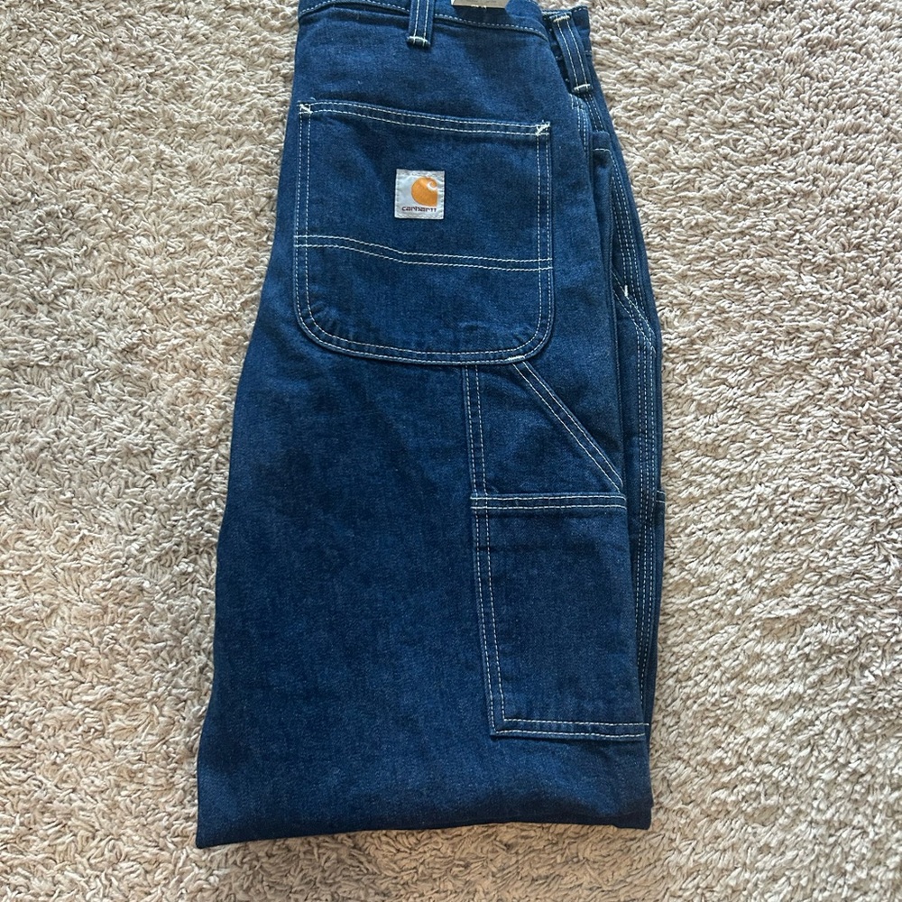 Carhartt Men's Deep Blue Relaxed Jeans